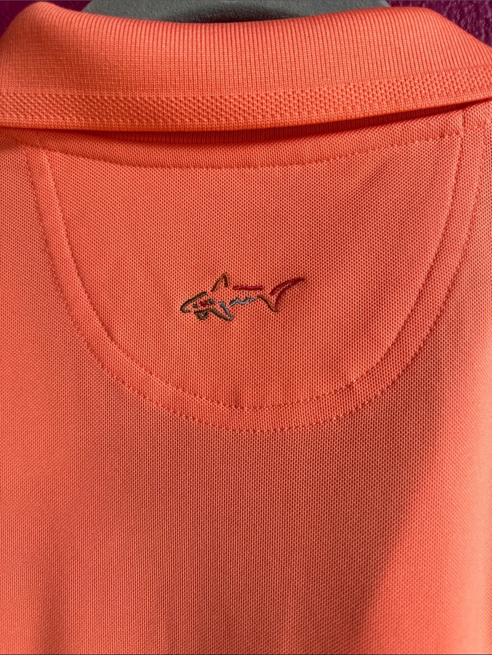 Greg Norman Collection Men’s Coral-Orange Polo